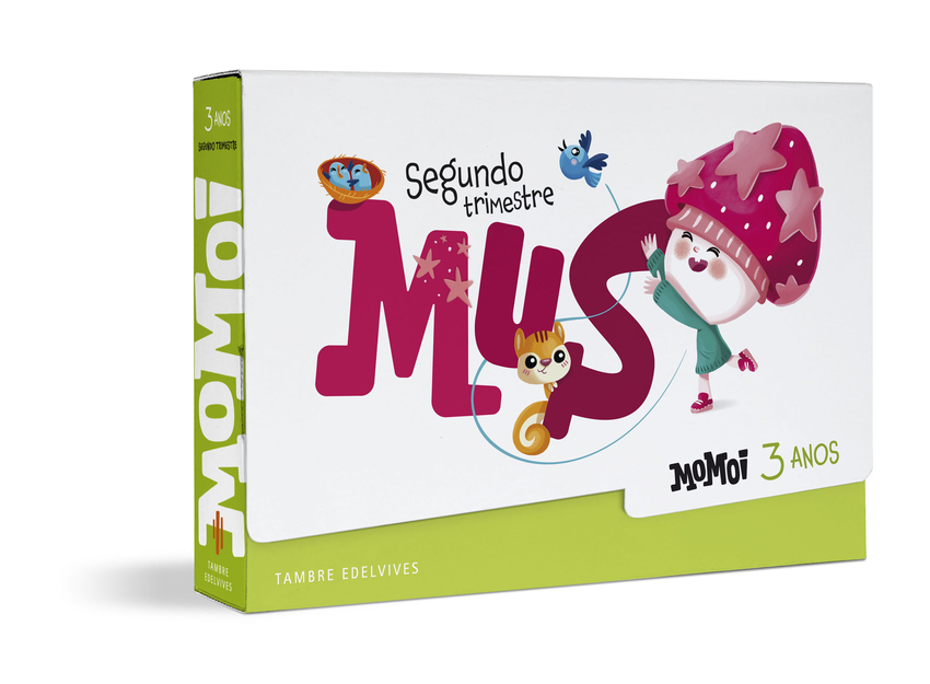 [9788490466711] Proxecto Momoi - 3 anos : Segundo trimestre: Mus