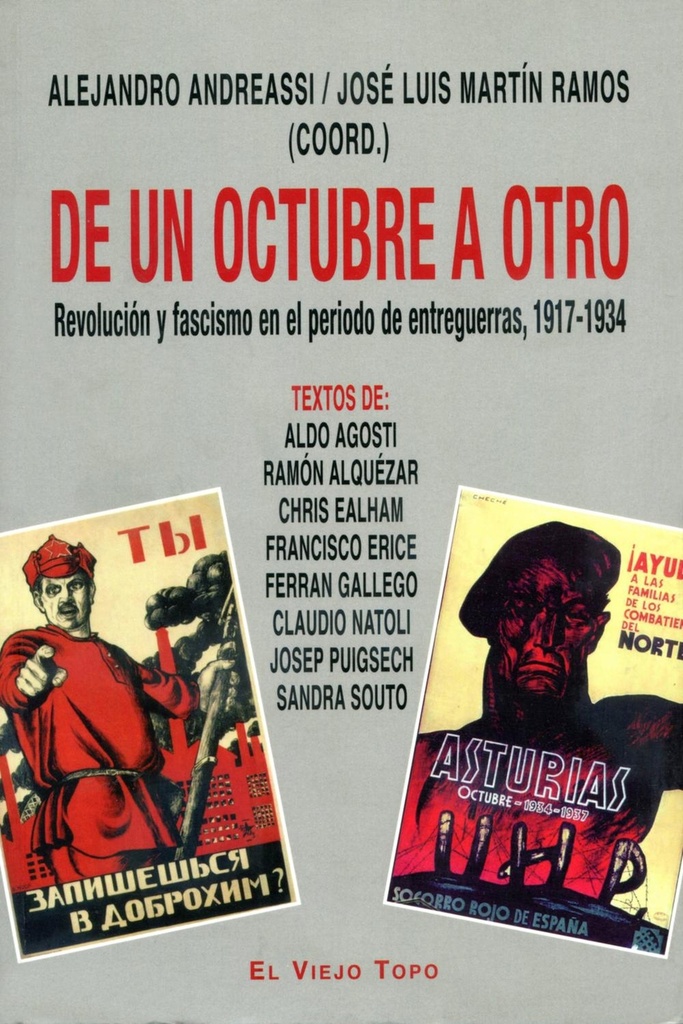 [9788492616855] De un octubre a otro. Revolución y fascismo en el periodo de entreguerras, 1917-