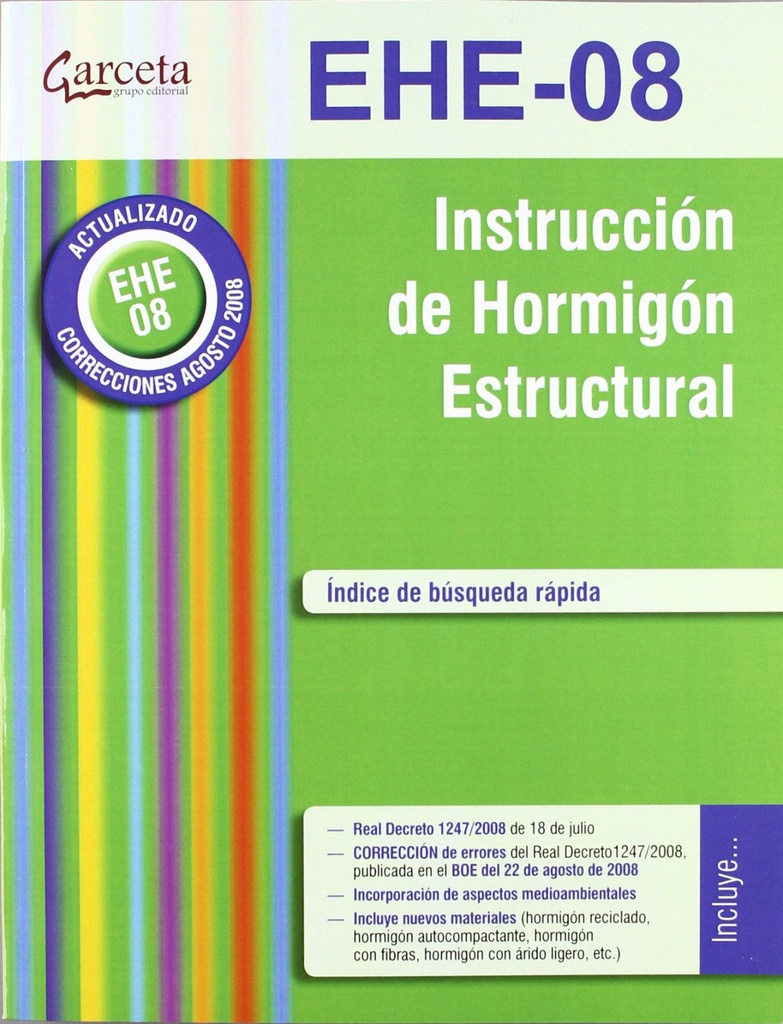 [9788493720889] Instruccion de hormigón estructural