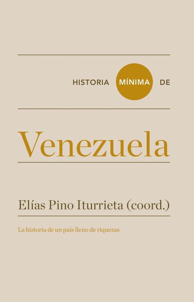 [9788417141813] Historia mínima de Venezuela