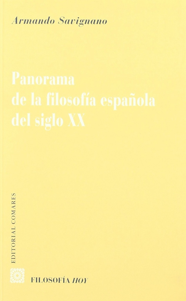 [9788498363883] Panorama de la filosofia española del siglo xx
