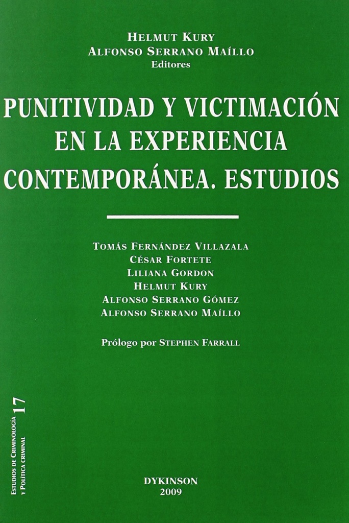 [9788498497298] Punitividad y victimación en la experiencia contemporánea