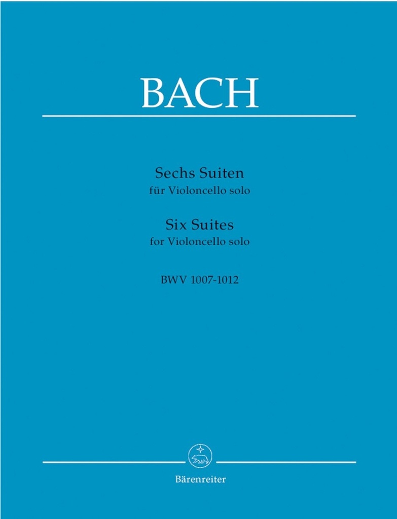 [9790006401390] SIX SUITES FOR CELLO SOLO BWV 1007-1012 J.SEBASTIAN BACH