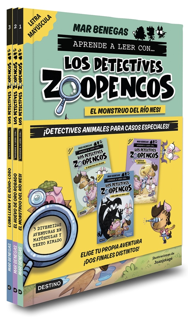 [9788408285960] Pack Aprende a leer con... Los Detectives Zoopencos 1-3. Elige tu historia