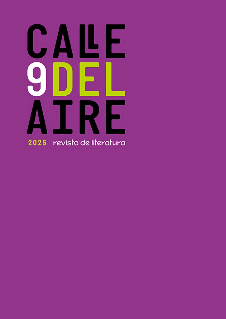[9791387552718] Calle del Aire. Revista de literatura, 9