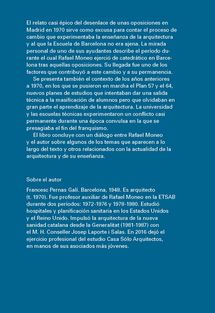 [9788409246397] Aprender Arquitectura Enseñando con Rafael Moneo