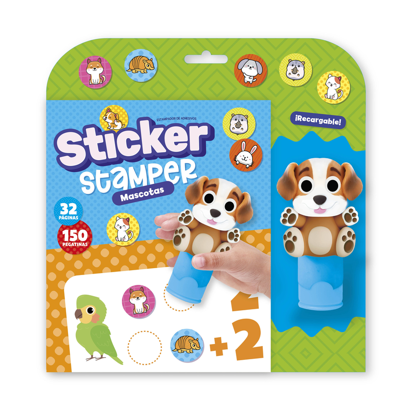 [9791387627454] STICKER STAMPER - MASCOTAS (FORMATO BLISTER)