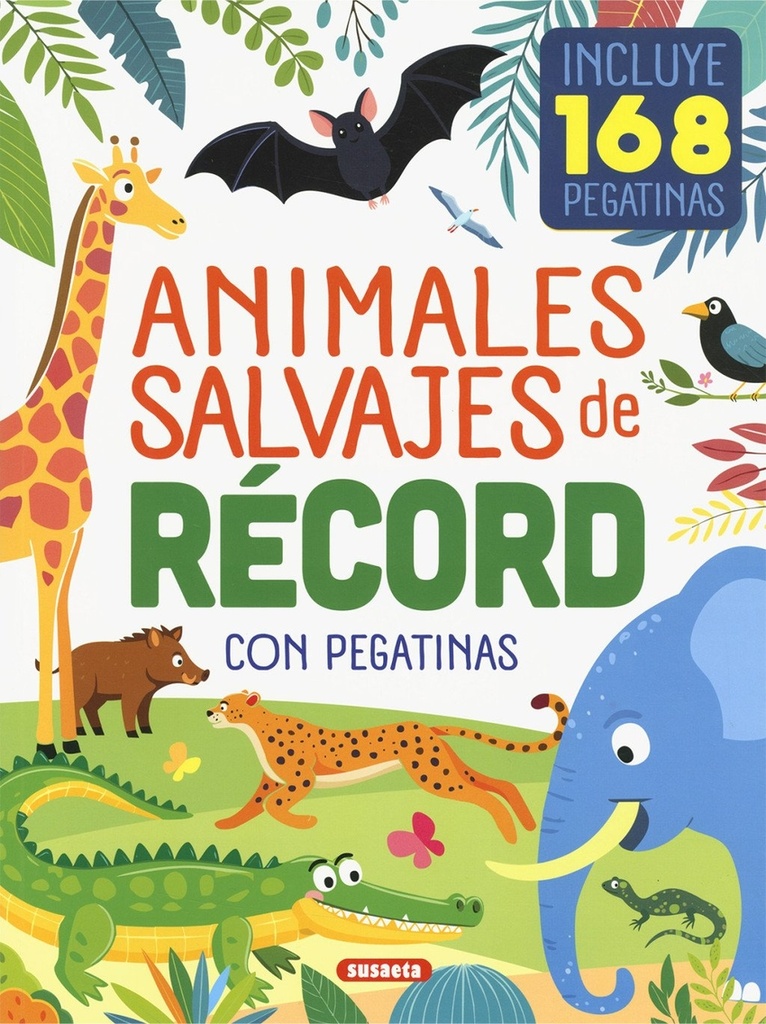 [9788410846586] Animales salvajes de récord con pegatinas