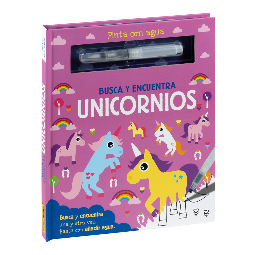 [9788411013291] Pinta con Agua. Busca y Encuentra Unicornios