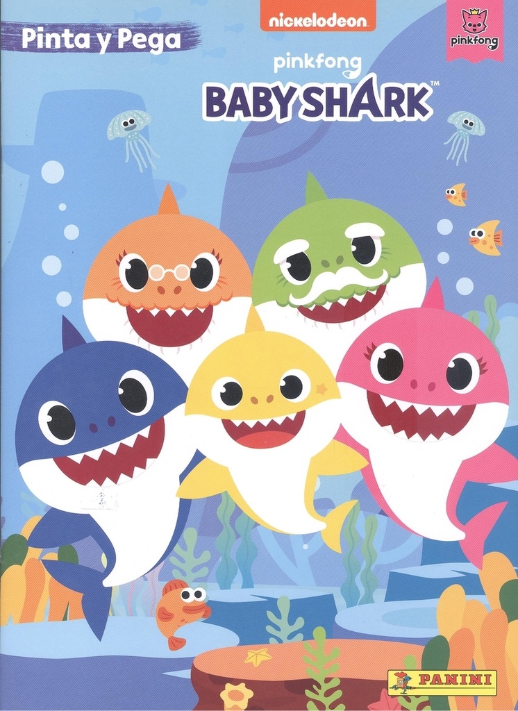 [9788411013864] Baby Shark. Pinta y Pega
