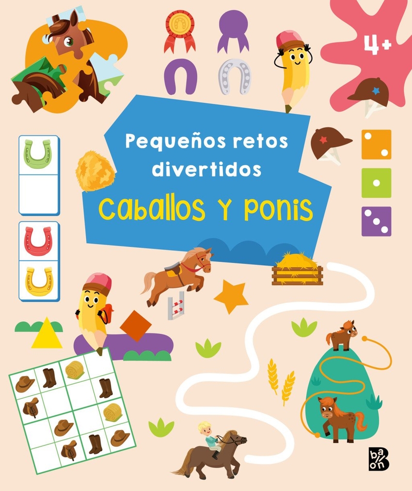 [9789403244594] PEQUEÑOS RETOS DIVERTIDOS-CABALLOS Y PONIS