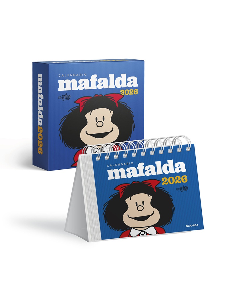 [9786316693211] Mafalda 2026, Calendario Escritorio Azul CON CAJA