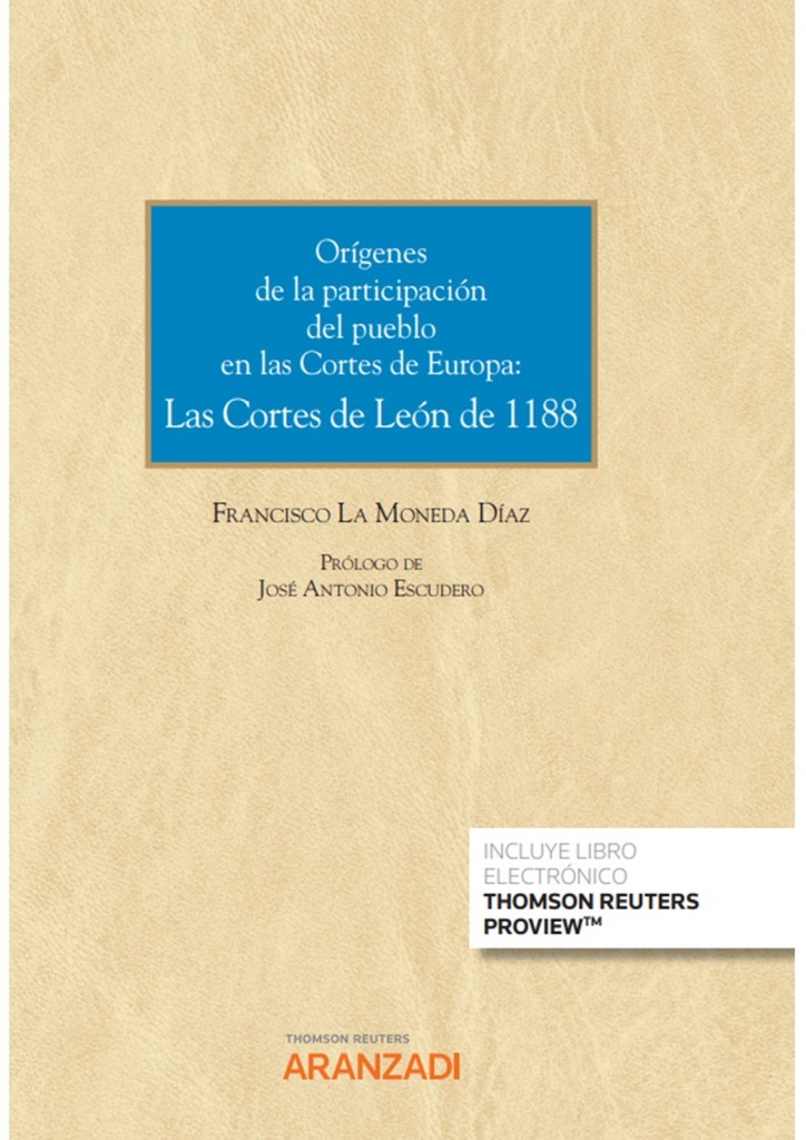 [9788411246026] Orígenes de la participación del pueblo en las Cortes de España y de Europa: las
