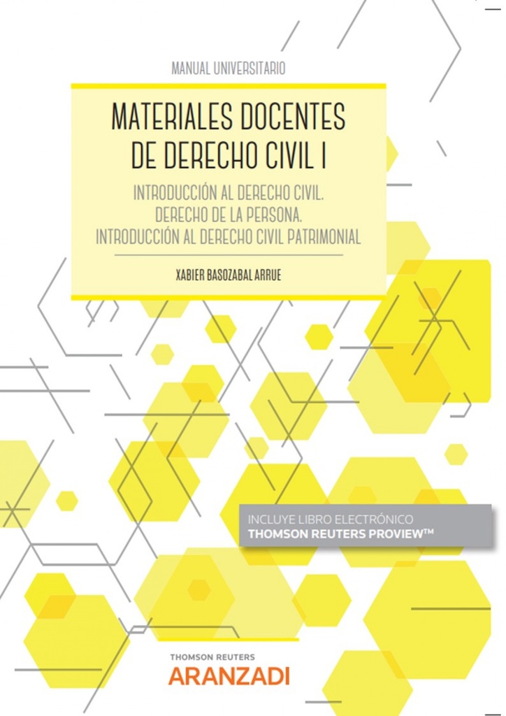 [9788411248457] Materiales docentes de Derecho Civil I 2022