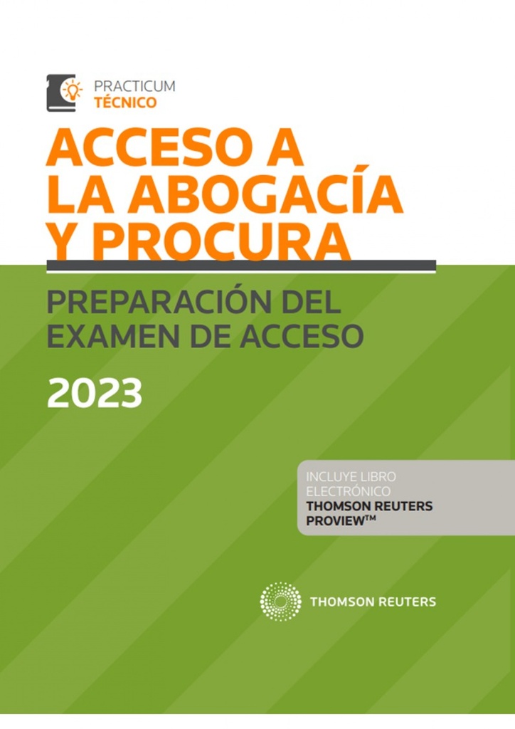 [9788411249867] Acceso a la Abogacía y Procura. Preparación del examen de acceso 2023 (Papel + e