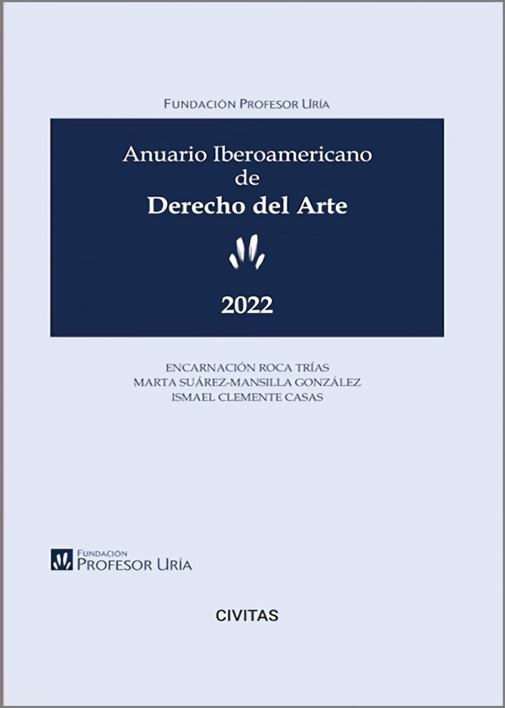[9788411258883] Anuario Iberoamericano de Derecho del Arte 2022 (Papel + e-book)