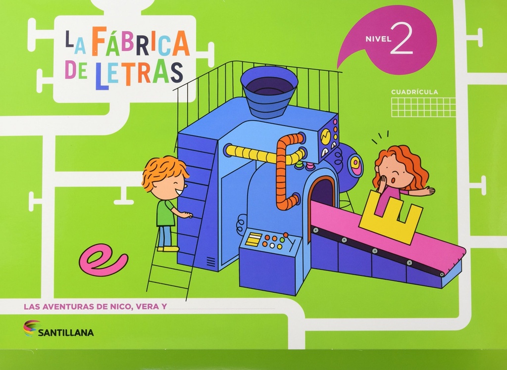 [9788468040134] La fábrica de las letras cuadrícula 4 años