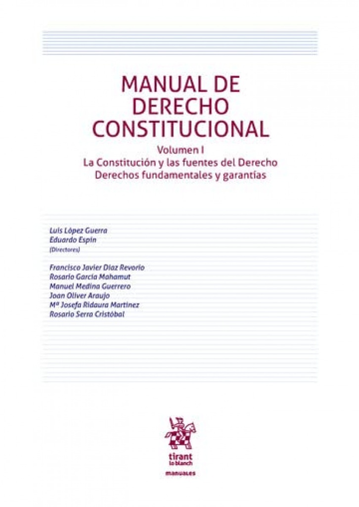 [9788411472876] Manual de Derecho Constitucional Vol. 1