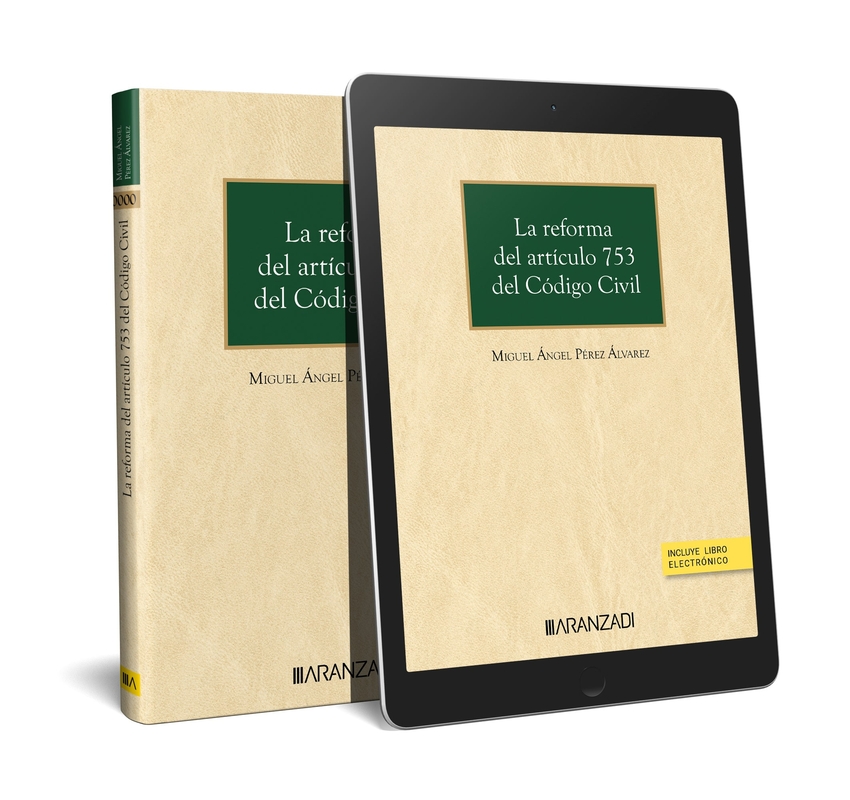 [9788411624831] La reforma del artículo 753 del Código Civil (Papel + e-book)