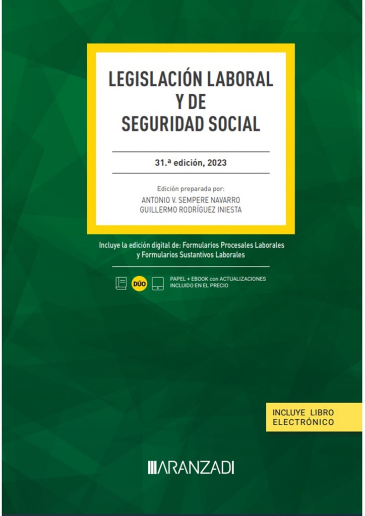 [9788411632614] Legislacion Laboral y de Seguridad Social 31 Edicion