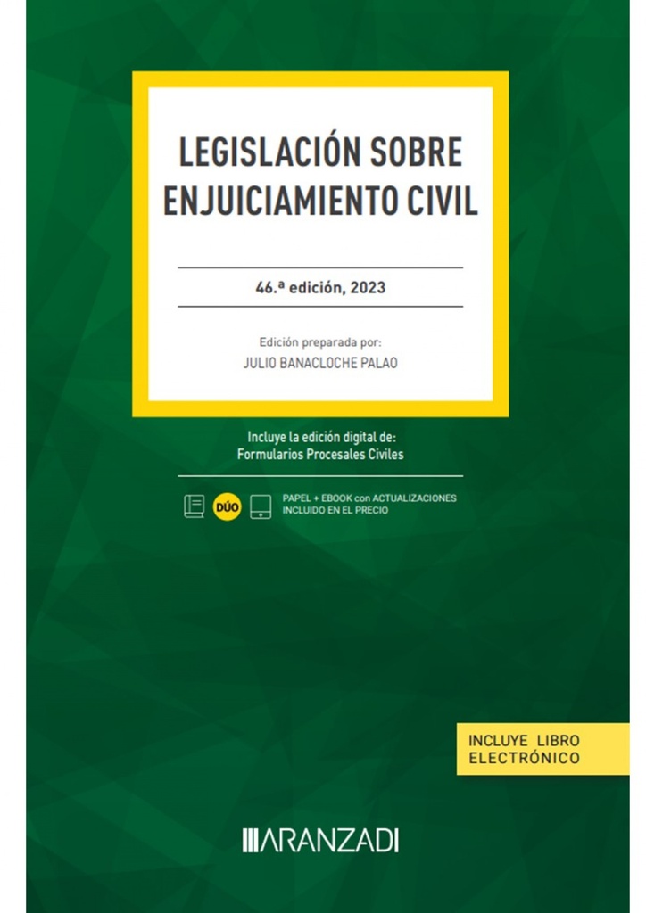 [9788411637947] Legislacion Sobre Enjuiciamiento CIVIL 46 Edicion