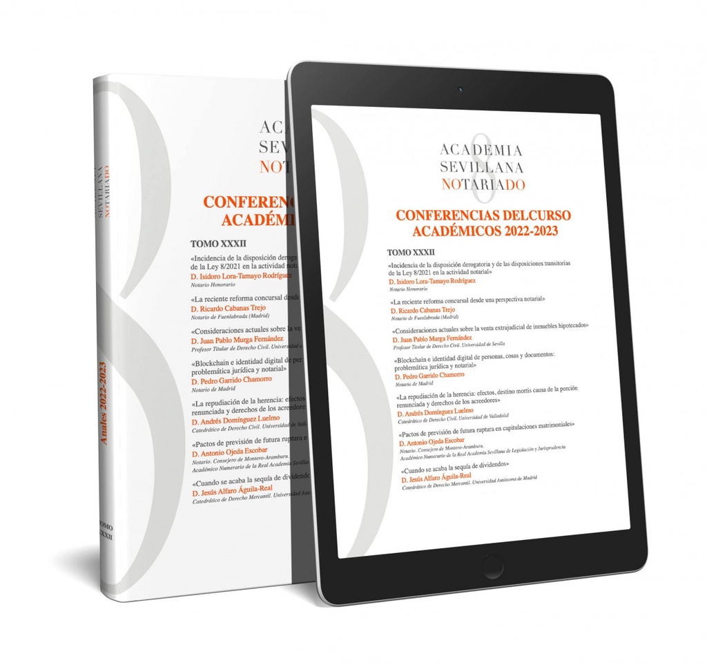 [9788411638609] Anales 2022-2023. TOMO XXXII Academia Sevillana del Notariado (Papel + e-book)