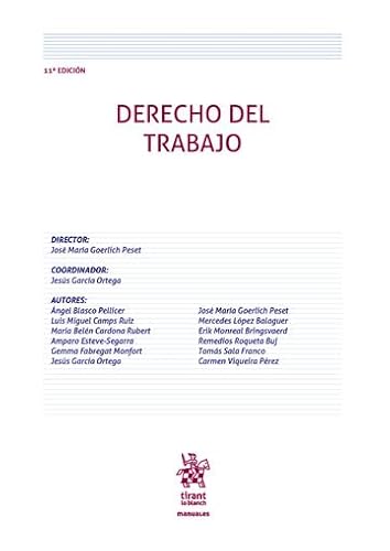 [9788411696494] DERECHO DEL TRABAJO 11 EDICION