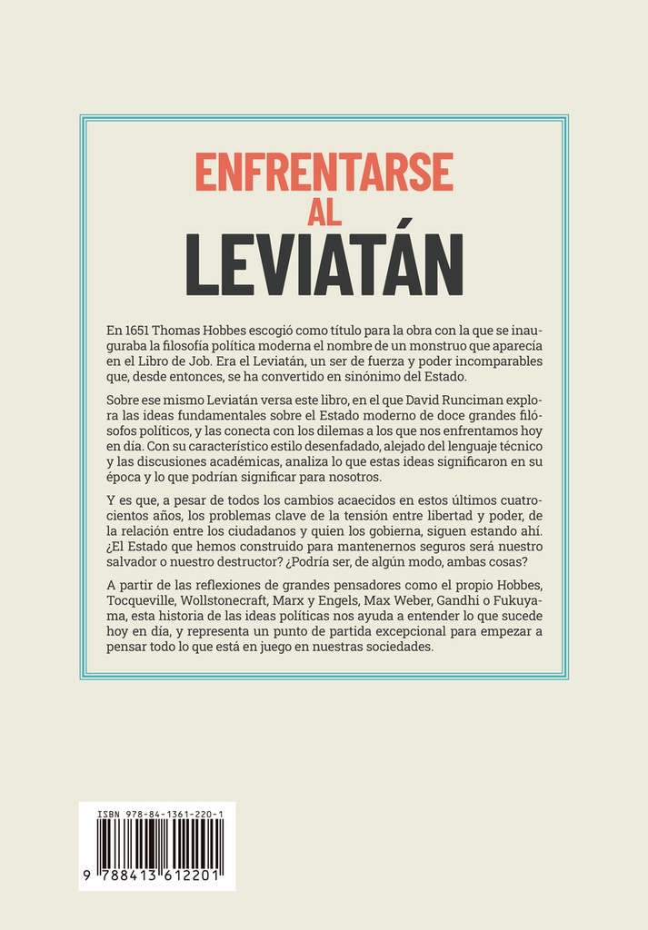[9788413612201] Enfrentarse al Leviatán