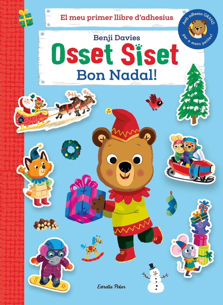 [9788413895505] Osset Siset. El meu primer llibre d'adhesius. Bon Nadal!