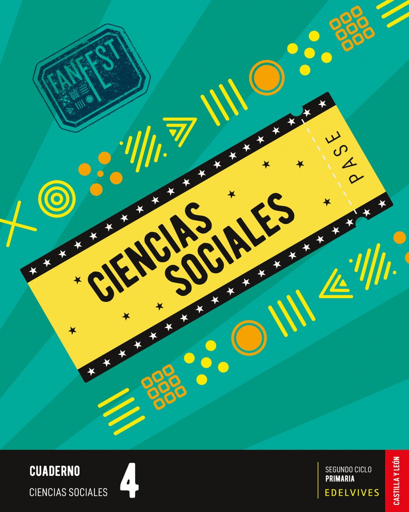 [9788414046371] CUADERNO CIENCIAS SOCIALES 4ºPRIMARIA. FANFEST. CASTILLA LEÓN 2023