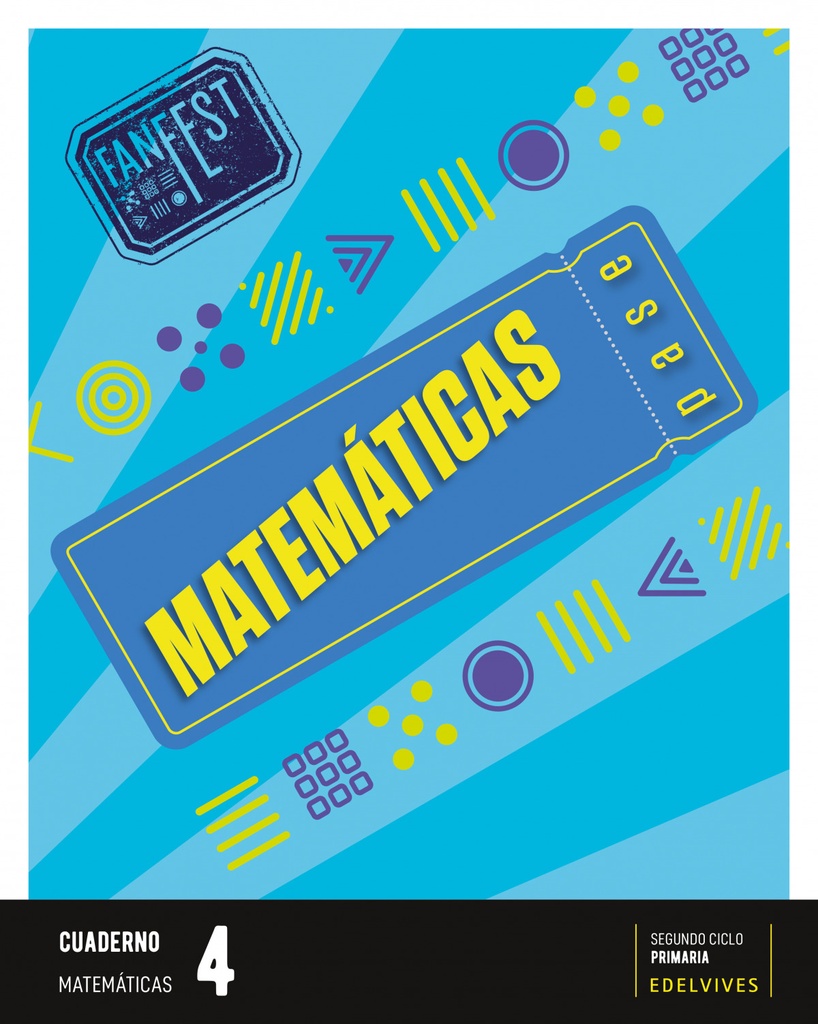 [9788414050040] CUADERNO MATEMÁTICAS 4ºPRIMARIA. FANFEST. GALICIA / CASTILLA LEÓN 2023
