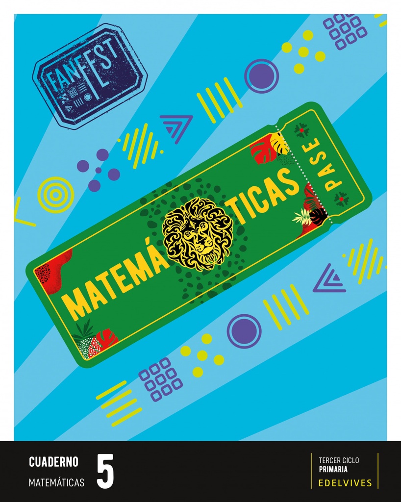 [9788414050095] CUADERNO MATEMATICAS 5ºPRIMARIA. FANFEST. CASTILLA LEÓN / GALICIA 2023