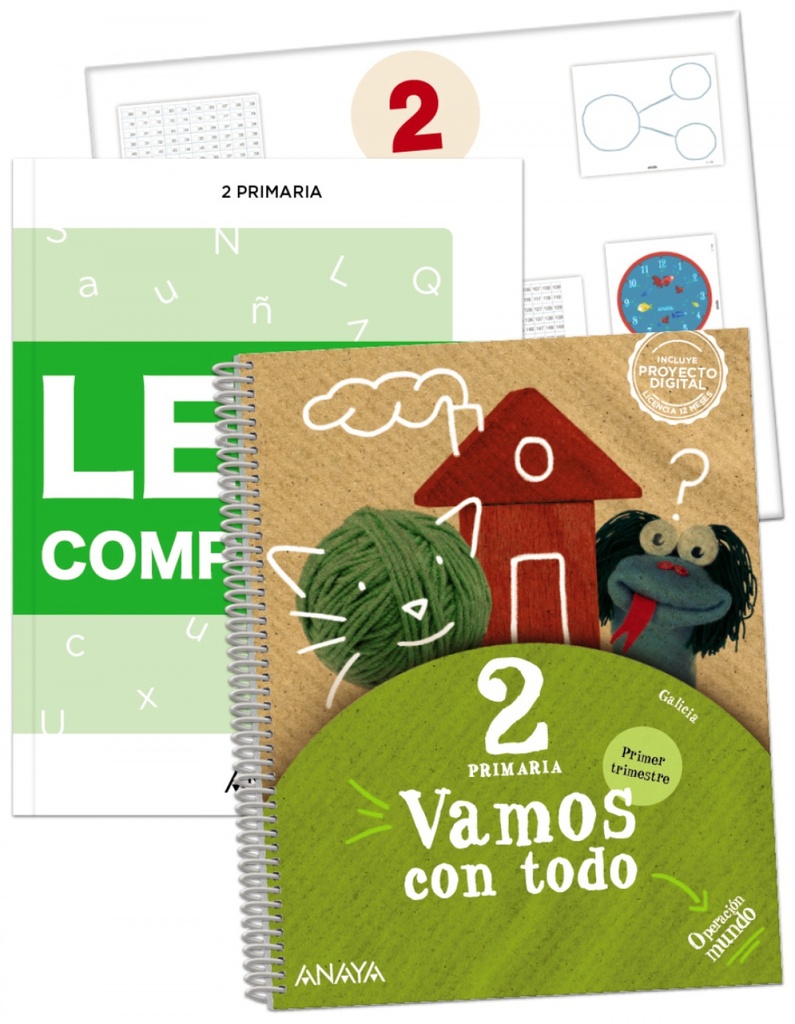 [9788414317402] Vamos con todo 2. Primer trimestre. + Leo y comprendo. 2022. + Material manipula