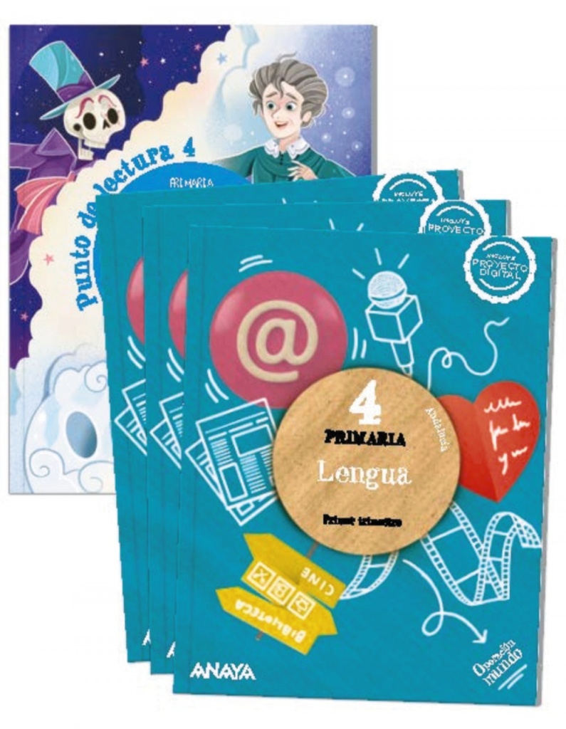 [9788414319413] LENGUA 4ºPRIMARIA TRIMESTRAL +PUNTO LECTURA. OPERACIÓN MUNDO. ANDALUCÍA 2023
