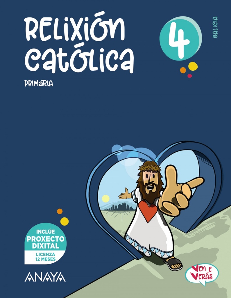 [9788414321706] RELIXIÓN CATÓLICA 4ºPRIMARIA. VEN E VERÁS. GALICIA 2023