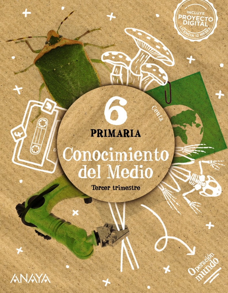 [9788414323007] CONOCIMIENTO DEL MEDIO 6ºPRIMARIA. OPERACIÓN MUNDO. CEUTA 2023