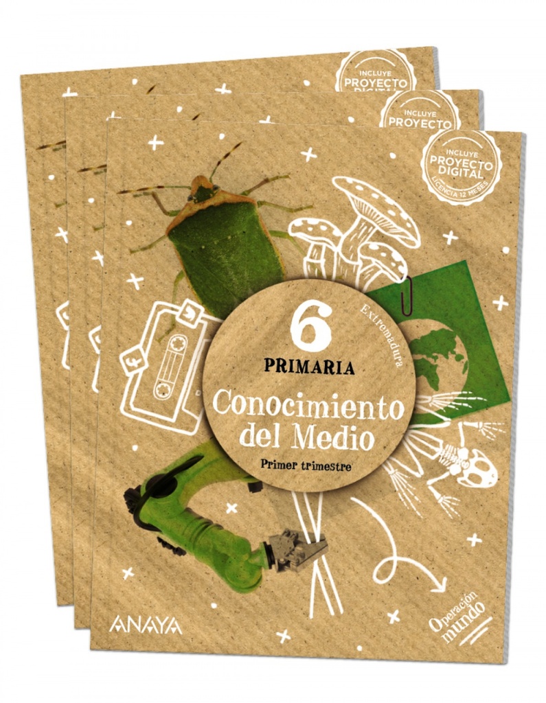[9788414323045] CONOCIMIENTO DEL MEDIO 6ºPRIMARIA. OPERACIÓN MUNDO. EXTREMADURA 2023