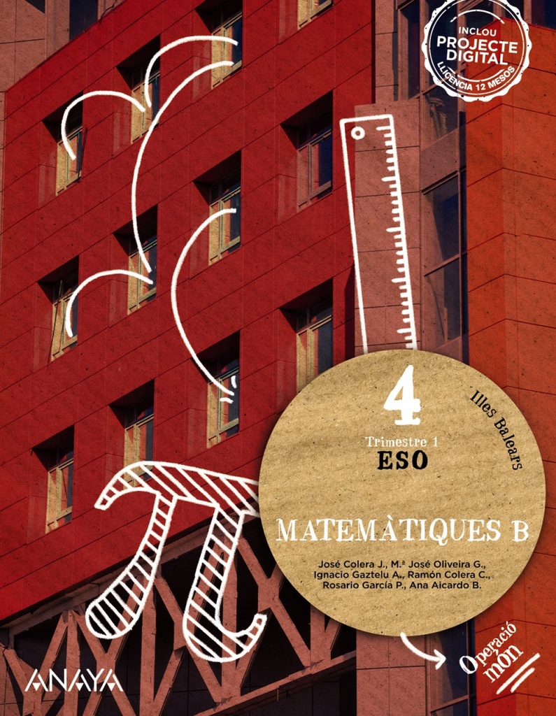 [9788414328316] MATEMÀTIQUES 4T.ESO OPCIÒ B. ACADEMICS. OPERACIÒ MON. BALEARS 2023