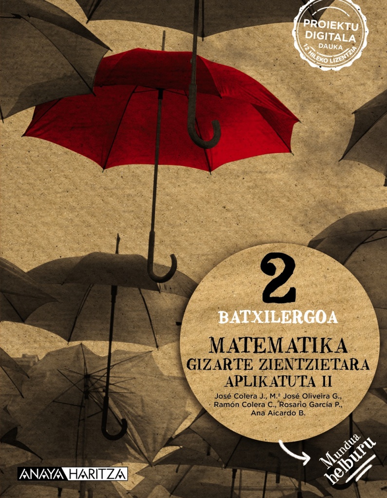 [9788414329757] MATEMATIKA 2ºBATXILERGOA APLIKATUTA ZIENTZIETARA. MUNDUA HELBURU. EUSKADI 2023