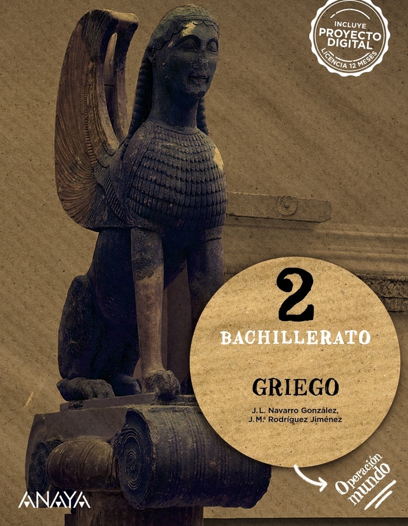 [9788414330173] Griego 2ºBACHILLERATO. Operación Mundo 2023