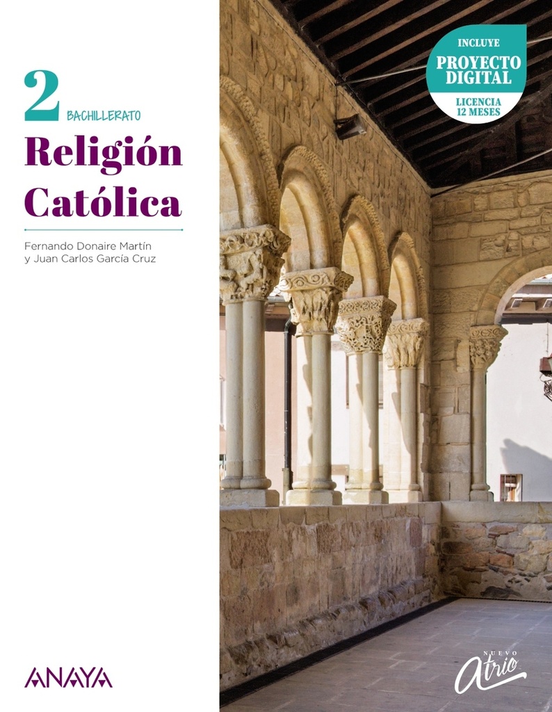 [9788414330197] Religión Católica 2ºBACHILLERATO. Nuevo Atrio 2023