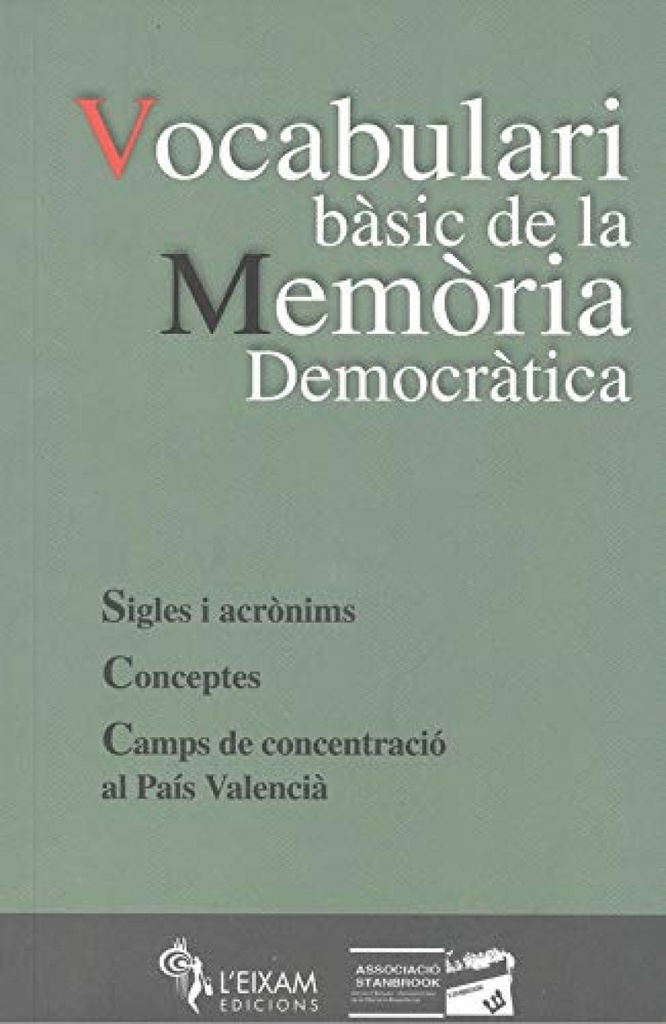 [9788415180739] Vocabulari Basic de la Memoria Democratica