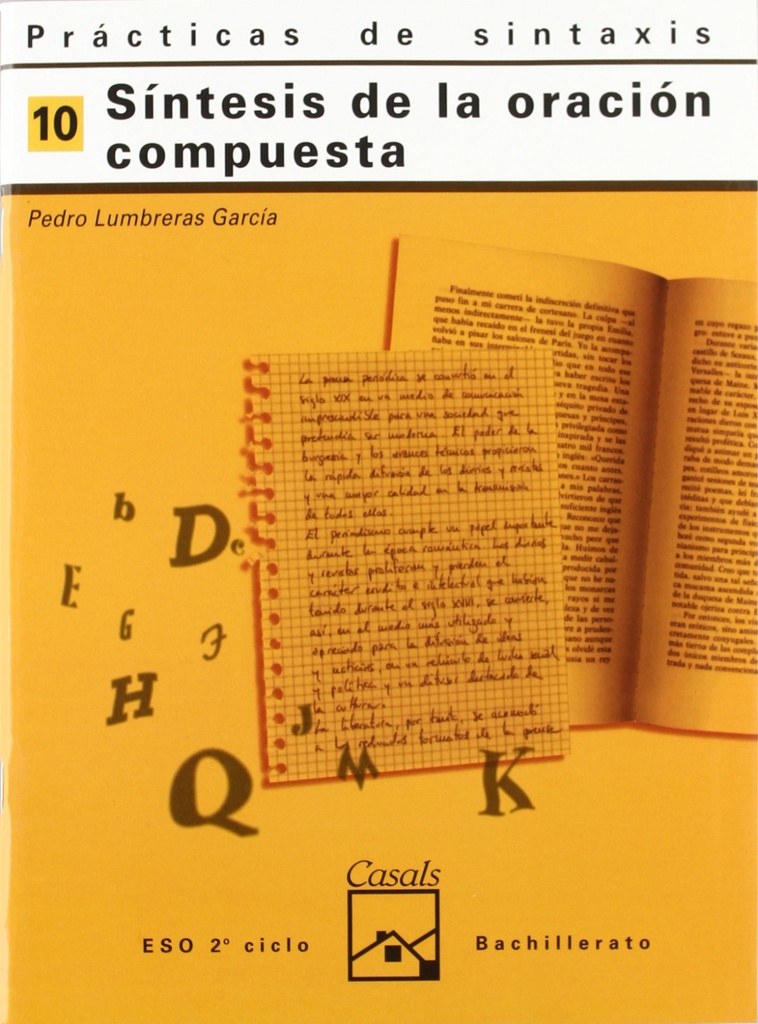 [9788421821435] Prácticas de sintaxis 10. Síntesis de la oración compuesta
