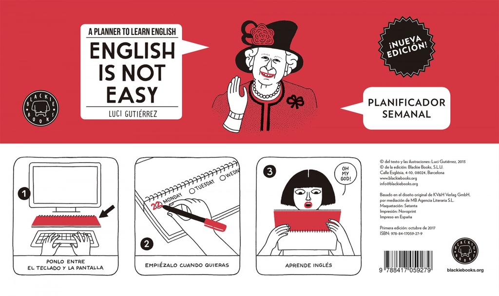 [9788417059279] English is Not Easy: Planificador Semanal