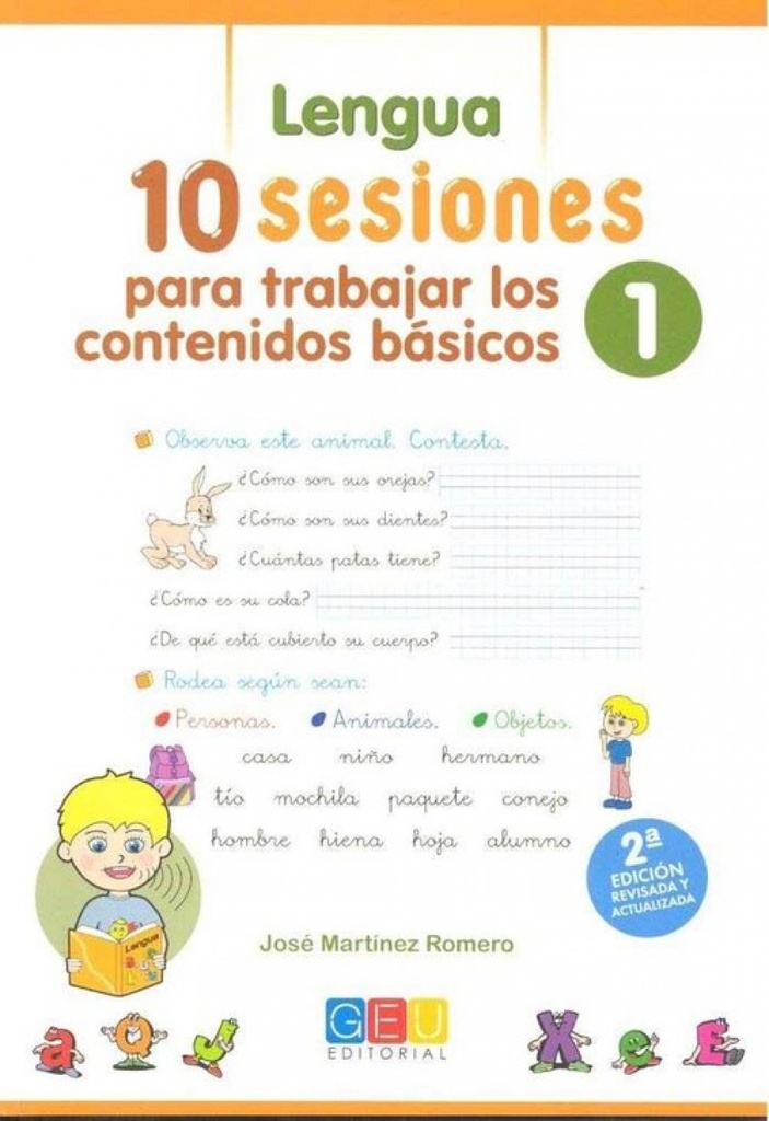 [9788417201784] 10 Sesiones para trabajar los contenido básicos : lengua y matemáticas 1