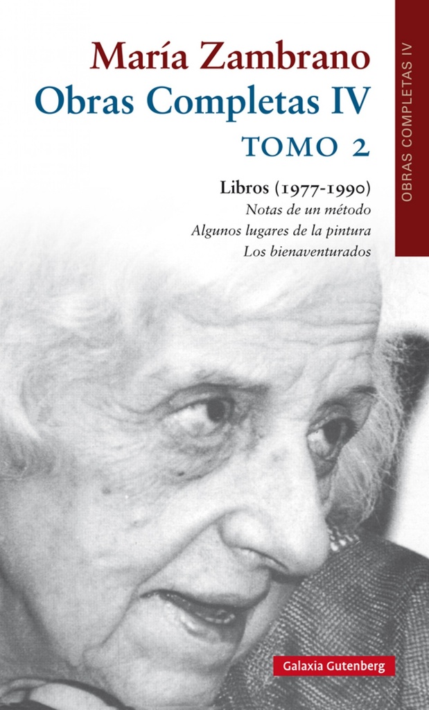 [9788417355265] Obras Completas IV María Zambrano
