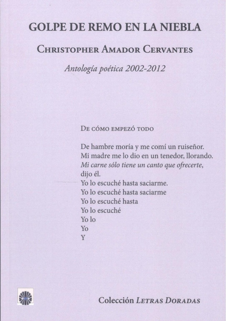 [9788417391959] Golpe de remo en la niebla: christopher amador cervantes