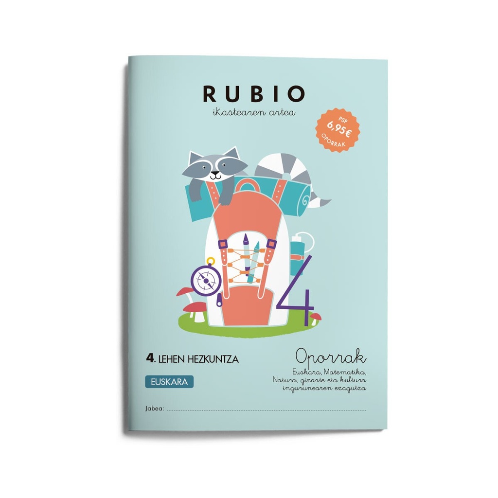 [9788417427986] Rub Vacaciones 4 Primaria Euskera