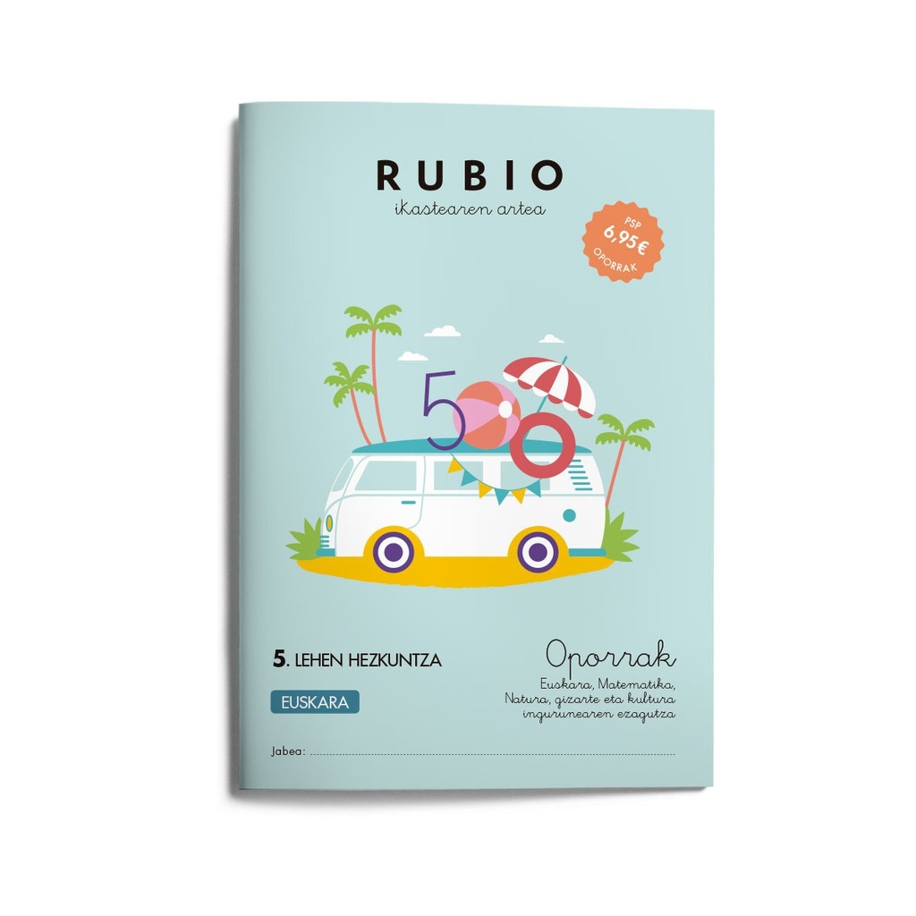 [9788417427993] Rub Vacaciones 5 Primaria Euskera