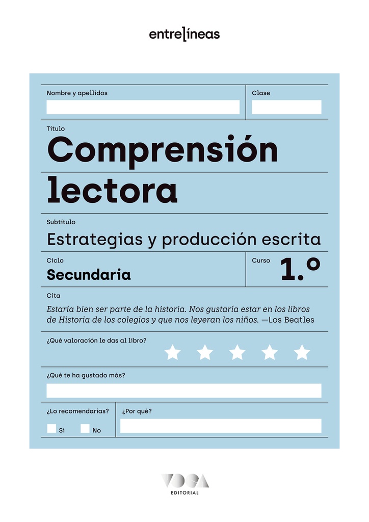 [9788418353499] Entrelíneas 1. Comprensión lectora, estrategias y producción escrita